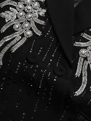 Luxury Crystal Embellished Blazer