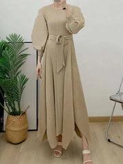 Truly Pleated Loose Long Dress