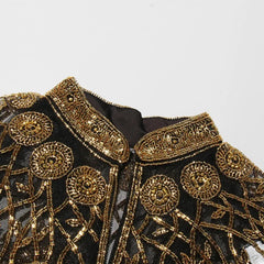 Couture Sequin Embellished Shawl