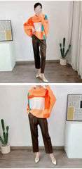 Luxury Pleats Turtleneck Top