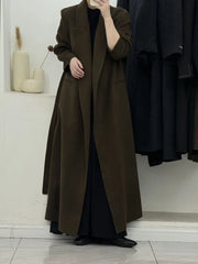 Women's Comfort Wraparound Wool Blend Coat