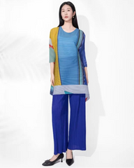 Pleated Two-Piece Evening Set