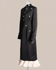 Luxury Crystal Blazer Dress