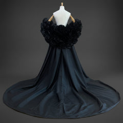 Couture 3D Rosette Formal Cape