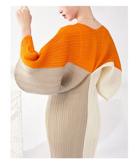 Truly Pleated Batwing Midi Dress