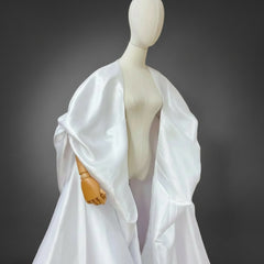Luxury Floor-Length Puffy Cape