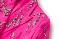Elegant Embellished Crystal Blazer
