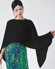 Luxury Sheer Pleats Shawl