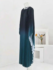 Elegant Kaftan Pleated Resort Dress