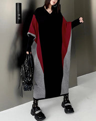 Avant-Garde Cocoon Knit Dress