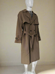 Luxe Men's Japanese Oversized Trench Coat