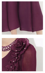 Luxury Pleat Floral Formal Dress