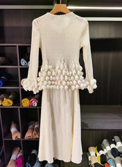 Luxury Bubble Pleated Dress