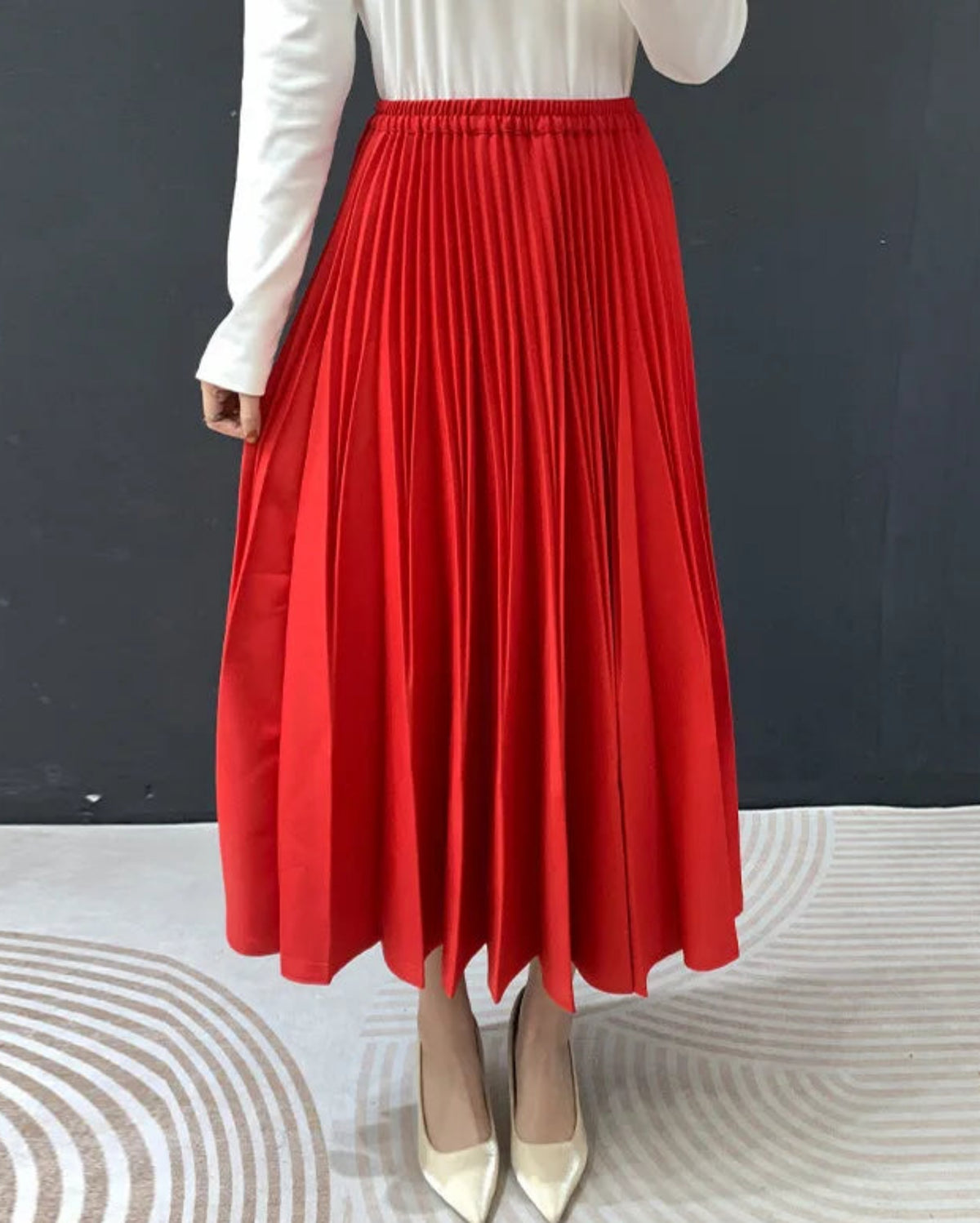 Luxury Pleated Accordion Skirt