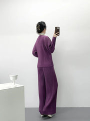 Women's Pleated Luxury Pants