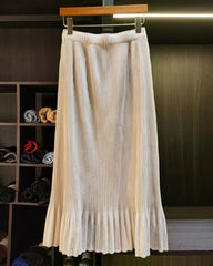 Luxury Pleated Petite-Fit Skirt