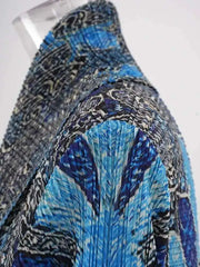 Elegant Plissé Women's Coat