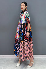 Women's Bohemian Patchwork Casual Boho Midi Dress