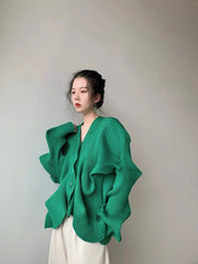 HEYFANCYSTYLE Textured Elegance Knit Cardigan