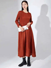 Luxury Japanese Pleats Dress