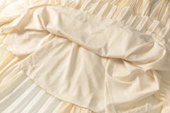 Couture Pleated Cape Dress