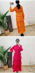 Truly Casual Pleated Blouse Dress
