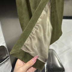 Genuine Sheepskin Suede Coat