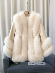 Women's Genuine Fox Fur Coat