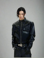 Luxury Biker Men's Faux Leather Jacket