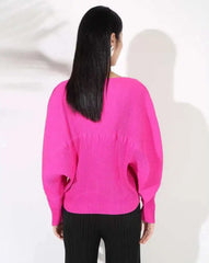 Luxury Plissé Pleats Top