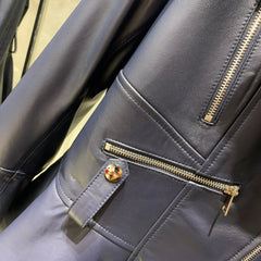 Luxury Sheepskin Asymmetric Jacket