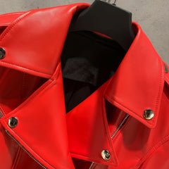 Luxury Sheepskin Peplum Jacket