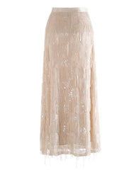 Luxury Glitter Fringe Skirt