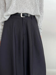 High-Waisted Wide-Leg Trousers