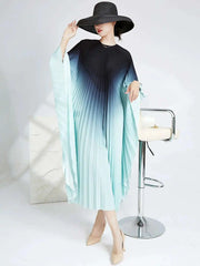 Elegant Kaftan Pleated Resort Dress