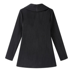 Luxury Plissé Blazer Jacket