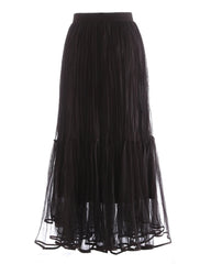 Luxury Tiered Tulle Maxi Skirt