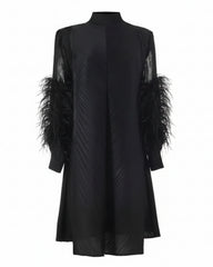 Luxury Pleated Tunic Dress