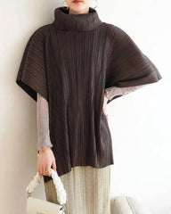 Luxury Pleated Short Sleeve Top
