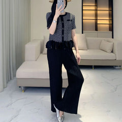 Truly Plisse Pant Suit Set