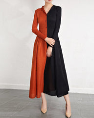 Luxury Plissé Midi Shirt Dress