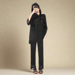 Truly Pleated Stretchy Pants Set