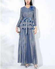 Luxury Formal Pleated Pants Set