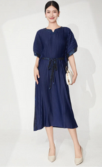 Stretchy Japanese Plissé Dress