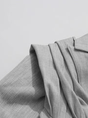 Asymmetrical Draped Blazer