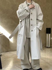 HEYFANCYSTYLE Classic Long Trench
