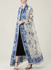 Luxury Plissé Long Coat