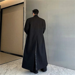 Men's Cotton Blend Full-Length Luxe Coat