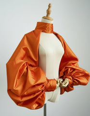 Luxury Voluminous-Sleeve Bolero