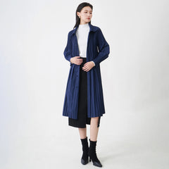 Luxury Pleated Trench Coat